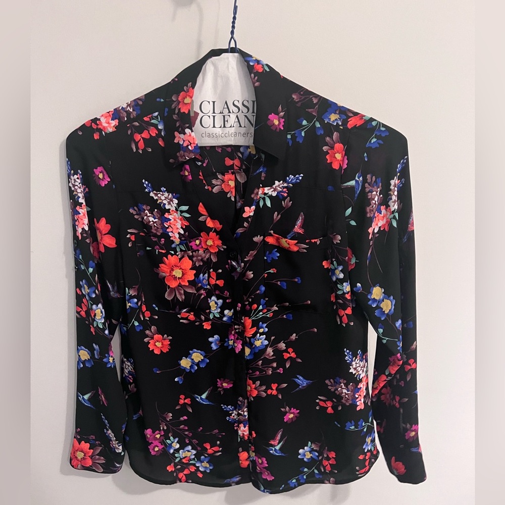 Express flower blouse